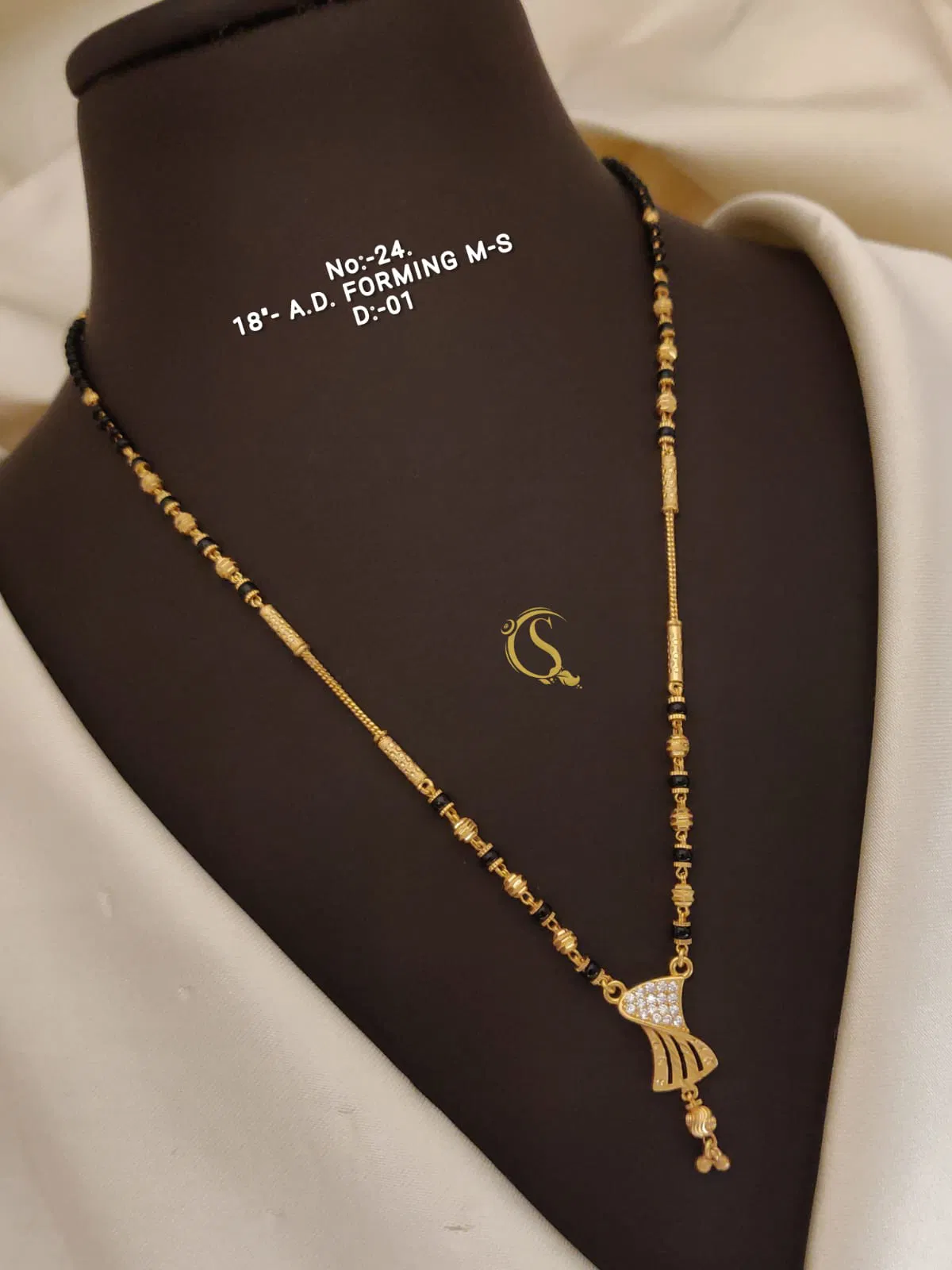 AD Forming String Mangalsutra cum Pandent Daily Wear Accessories